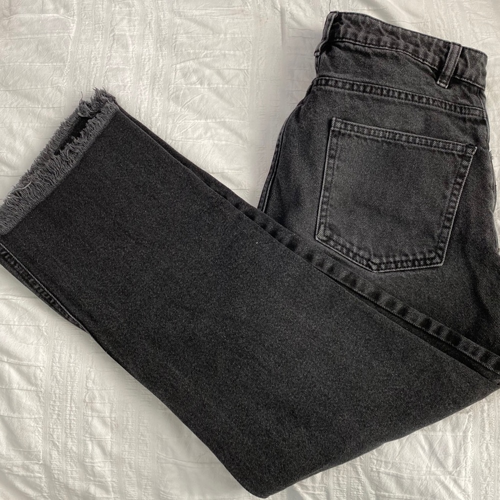ASOS High Waisted Cropped Wide Leg Jeans